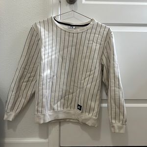 Nike SB Baseball crew neck cream with blue stripes